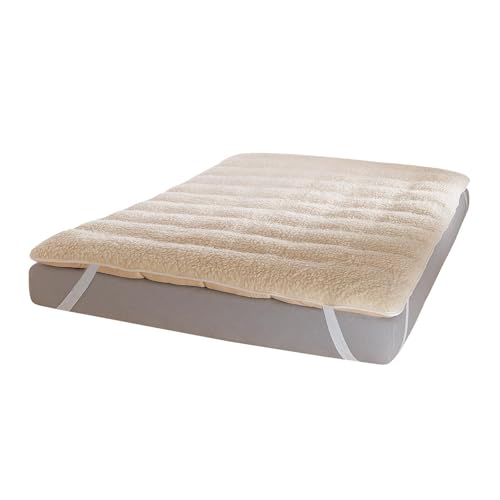 Traumschlaf Lammflor Topper Schurwolle Auflage 90x200 cm von Traumschlaf