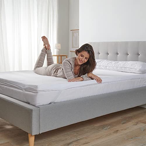 Traumschlaf Matratzen-Topper weiche Viscoschaum - Auflage - Allergikergeeignet viele Größen mit Bezug 160x200 cm von Traumschlaf