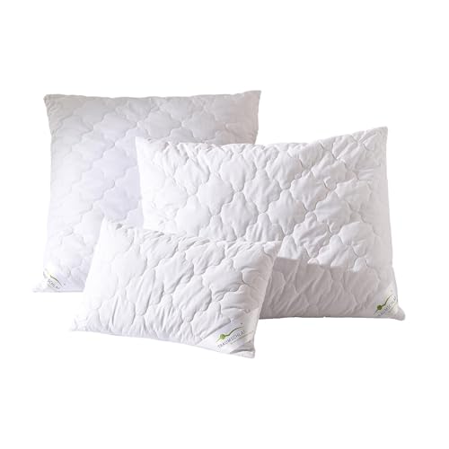 Traumschlaf Kamelhaar Kissen · 100% Kamelhaar Füllung · Feuchtigkeitsregulierend & atmungsaktiv · Temperaturausgleichend · Waschbar bis 30°C 40x40 cm von Traumschlaf