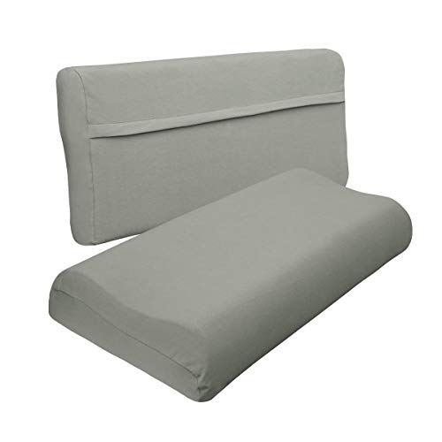 Traumschlaf Universal Bezug für Nackenstützkissen Taupe, L-XL, Höhe 11-14 cm von Traumschlaf