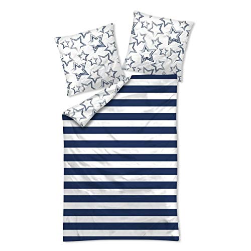 Traumschlaf Wendebettwäsche Stella im Modernen Look • mit Reißverschluss im Set• 100% Baumwolle 240x220 cm + 2X 80x80 cm Traumschlaf Wendebettwäsche Stella im Modernen Look • mit Reißverschluss im Set• 100% Baumwolle 240x220 cm + 2X 80x80 cm von Traumschlaf