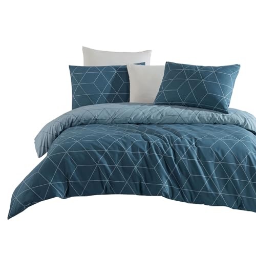 Traumschlaf Renforcé Bettwäsche • Modernes Linien-Design aus 100 % Baumwolle • mit Reißverschluss • moderner Look • 200x220 cm + 2X 80x80 cm blau Traumschlaf Renforcé Bettwäsche • Modernes Linien-Design aus 100 % Baumwolle • mit Reißverschluss • moderner Look • 200x220 cm + 2X 80x80 cm blau von Traumschlaf