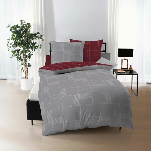 Traumschlaf stilvolle Biber Bettwäsche Uptown aus 100% Baumwolle mit Reißverschluss - ideal für den Winter Traumschlaf stilvolle Biber Bettwäsche Uptown aus 100% Baumwolle mit Reißverschluss - ideal für den Winter von Traumschlaf