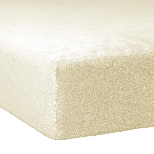 Traumschlaf weiches, elastisches Flausch Biber Boxspring Matratzen Spannbettlaken mit Rundumgummi, Größen 120x200 cm - 130x200 cm Natur Traumschlaf weiches, elastisches Flausch Biber Boxspring Matratzen Spannbettlaken mit Rundumgummi, Größen 120x200 cm - 130x200 cm Natur von Traumschlaf
