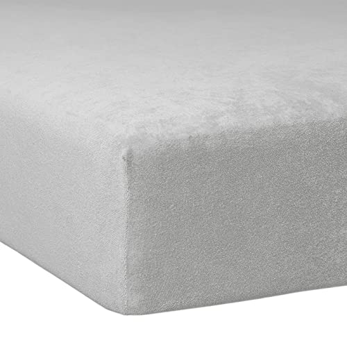 Traumschlaf weiches, elastisches Flausch Biber Boxspring Matratzen Spannbettlaken mit Rundumgummi, Größen 140x200 cm - 160x200 cm Platin Traumschlaf weiches, elastisches Flausch Biber Boxspring Matratzen Spannbettlaken mit Rundumgummi, Größen 140x200 cm - 160x200 cm Platin von Traumschlaf