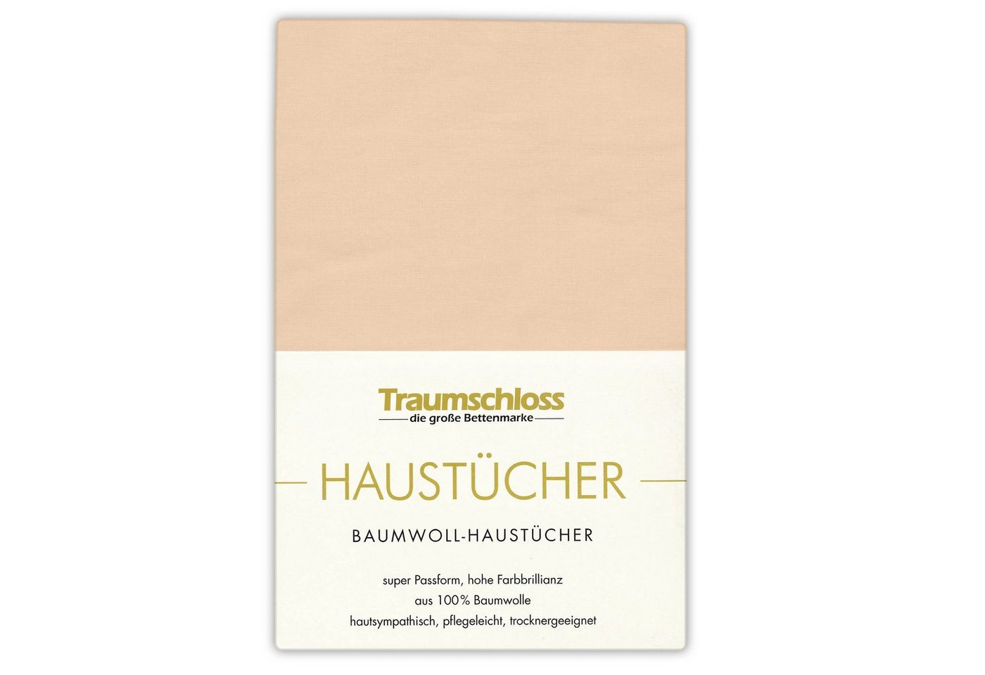 Betttuch Haustuch, Traumschloss, 100% Baumwolle, Gummizug: ohne, (1 Stück), aus 100% Baumwolle, ohne Gummizug von Traumschloss