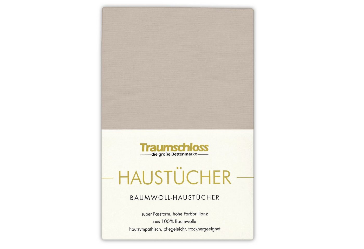 Betttuch Haustuch, Traumschloss, 100% Baumwolle, Gummizug: ohne, (1 Stück), aus 100% Baumwolle, ohne Gummizug von Traumschloss