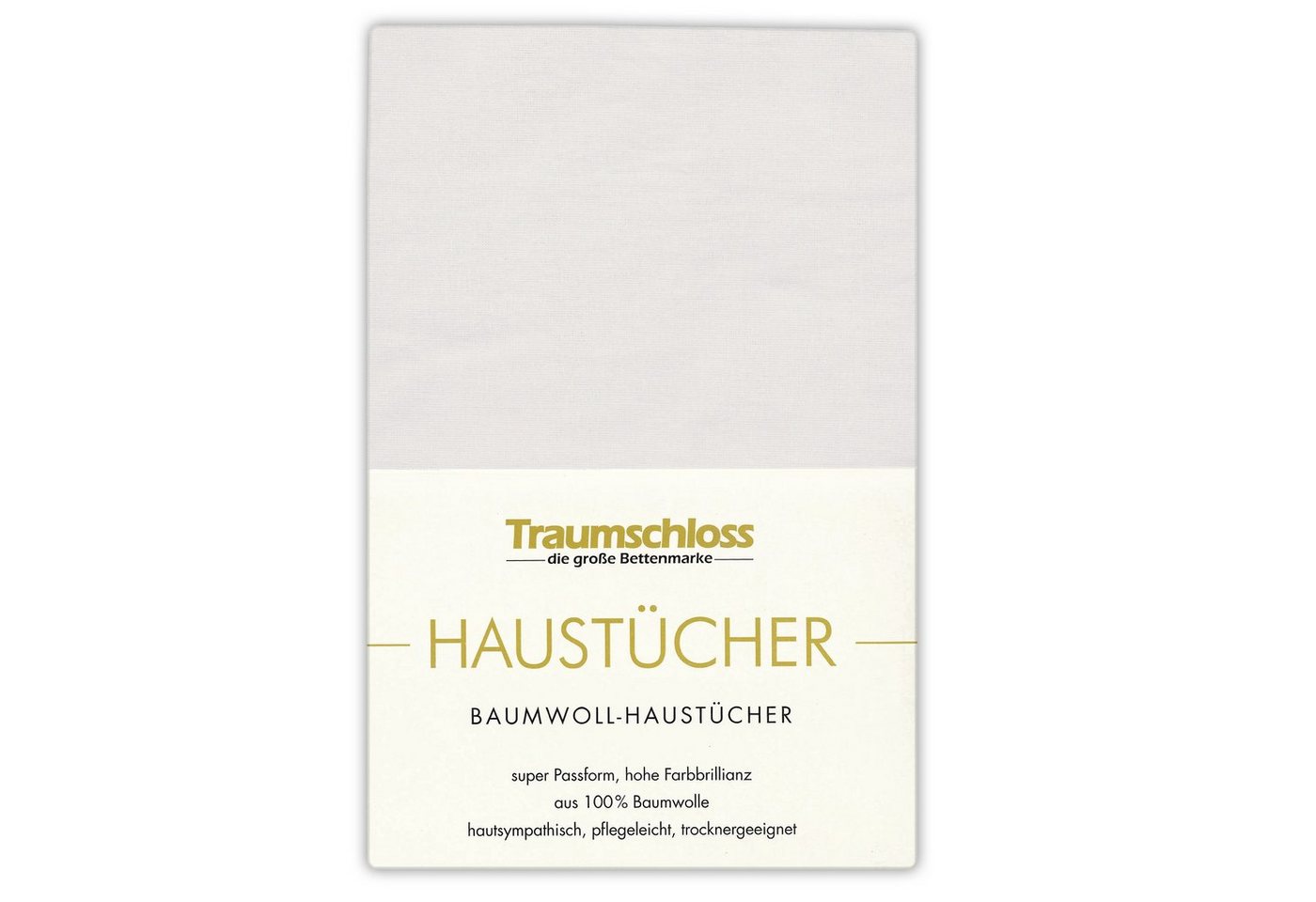 Betttuch Haustuch, Traumschloss, 100% Baumwolle, Gummizug: ohne, (1 Stück), aus 100% Baumwolle, ohne Gummizug von Traumschloss