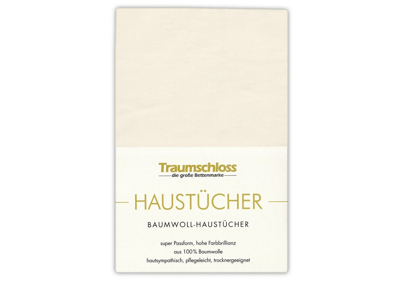 Betttuch Haustuch, Traumschloss, 100% Baumwolle, Gummizug: ohne, (1 Stück), aus 100% Baumwolle, ohne Gummizug von Traumschloss