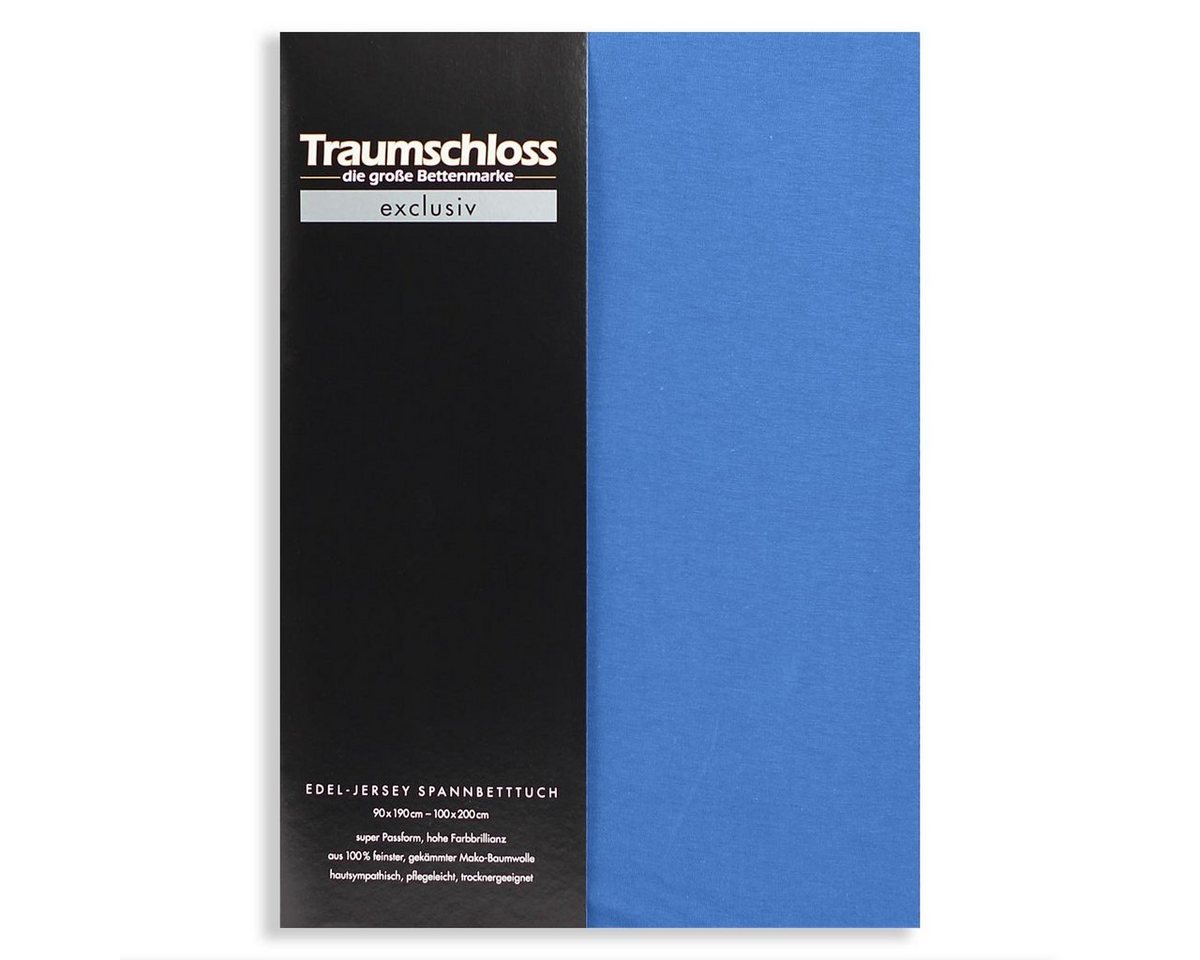 Traumschloss Spannbettlaken Exclusiv, Jersey, Gummizug: rundum, (1 Stück), 150g/m², 100% gekämmte Mako Baumwolle von Traumschloss