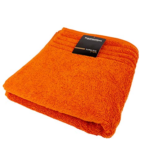 Traumschloss Frottier-Line Premium hautsympathisches Badetuch aus Baumwolle, Farbe:orange, Größe:100x150 von Traumschloss
