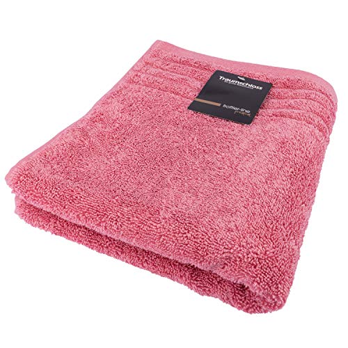 Traumschloss Frottier-Line Premium hautsympathisches Badetuch aus Baumwolle, Farbe:pink, Größe:100x150 von Traumschloss