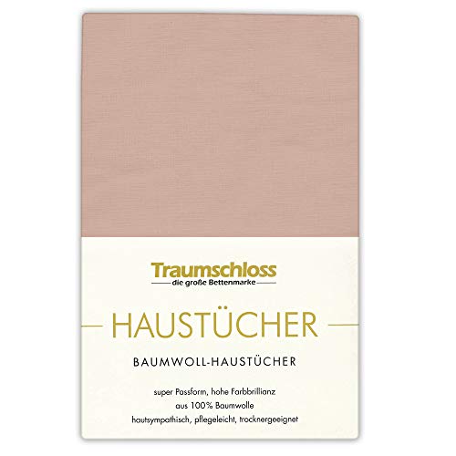 Traumschloss Betttuch »Haustuch« 100% Baumwolle | ohne Gummizug | Cappuccino | 150x250cm von Traumschloss