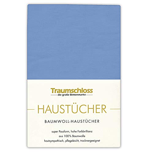 Traumschloss Betttuch »Haustuch« 100% Baumwolle | ohne Gummizug | royal | 150x250cm von Traumschloss