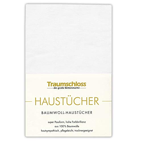 Traumschloss Betttuch »Haustuch« 100% Baumwolle | ohne Gummizug | weiß | 240x260cm von Traumschloss