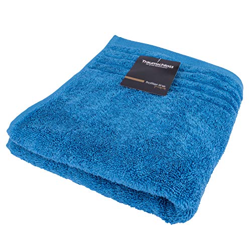 Traumschloss Frottier-Line Premium hautsympathisches Duschtuch aus Baumwolle, Farbe:Nordic blau, Größe:70x140 von Traumschloss