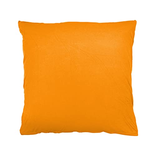 Traumschloss Edel-Jersey Kissenbezug Exclusiv Größen, Farbe:Mandarine, Größe:80x80 von Traumschloss