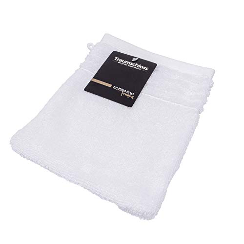 Traumschloss Frottier-Line Premium hautsympathischer Waschhandschuh aus 100% amerikanischer Supima Baumwolle 600g/m², Farbe:weiß, Größe:16x21 Traumschloss Frottier-Line Premium hautsympathischer Waschhandschuh aus 100% amerikanischer Supima Baumwolle 600g/m², Farbe:weiß, Größe:16x21 von Traumschloss