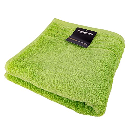 Traumschloss Frottier-Line Premium hautsympathisches Handtuch aus Baumwolle, Farbe:grün, Größe:50x100 von Traumschloss