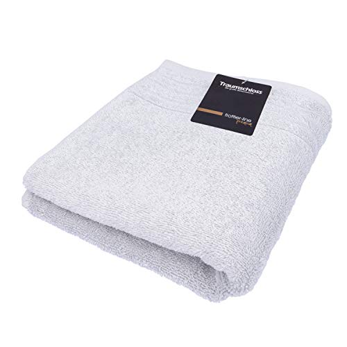 Traumschloss Frottier-Line Premium hautsympathisches Handtuch aus Baumwolle, Farbe:hellgrau, Größe:50x100 von Traumschloss