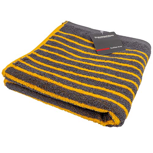 Traumschloss Handtuch »Stripes« 100% Baumwolle | flauschig weich | gelb | 50x100cm von Traumschloss