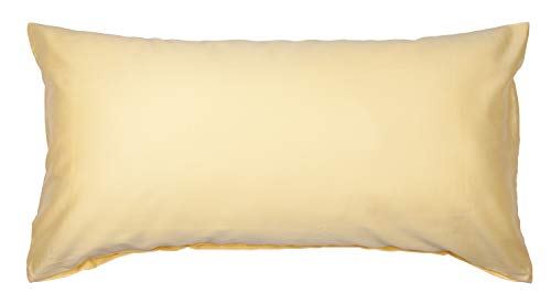 Traumschloss Mako-Satin Kissenbezug aus 100% gekämmter Mako-Baumwolle - hautsympathisch und atmungsaktiv, Farbe:gelb, Größe:40x60 Traumschloss Mako-Satin Kissenbezug aus 100% gekämmter Mako-Baumwolle - hautsympathisch und atmungsaktiv, Farbe:gelb, Größe:40x60 von Traumschloss