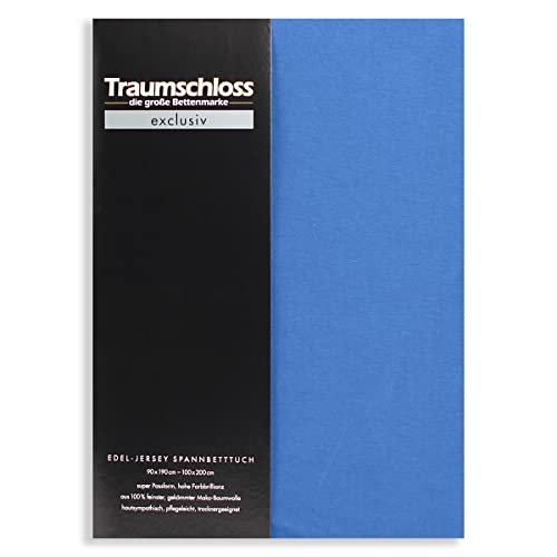 Traumschloss Spannbetttuch »Exclusiv« 100% Mako-Baumwolle | Edel-Jersey | hohe Farbbrillanz | royal | 90-100x200cm Traumschloss Spannbetttuch »Exclusiv« 100% Mako-Baumwolle | Edel-Jersey | hohe Farbbrillanz | royal | 90-100x200cm von Traumschloss