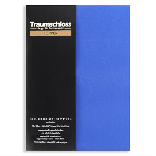 Traumschloss Spannbetttuch »Topper« Mako Baumwolle mit Elasthan | Edel-Jersey | samtweich & angenehm zur Haut | royal | 140-160x200-220cm von Traumschloss