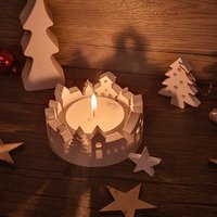 Keramik-Häuser Teelichthalter Ca 10 cm Rund Weihnachten Zur Dekoration Mit Teelichtern Kerzen Individuell 12 Groß Weiß Keramik-Häuser Teelichthalter Ca 10 cm Rund Weihnachten Zur Dekoration Mit Teelichtern Kerzen Individuell 12 Groß Weiß von Traumsternchen