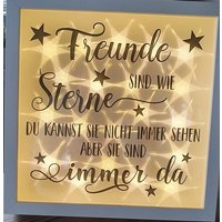 Erst 18.08. Verfügbarleuchtbilderrahmen Leuchtrahmen Leuchtbild Kommunion Auch Personalisiert Freunde Sterne Sternenlicht Geschenk Famili von Traumsternchen