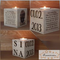 Erst 18.08. Verfügbar Teelichtholzwürfel Teelichtwürfel Rohholz Deko Geschenk Kommunion Gelasert Text Foto Teelichtern Holzwürfel Lasergra von Traumsternchen