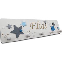 Personalisierte Kindergarderobe Mit Namen - Holzgarderobe Sternen Geschenk Zur Geburt, Taufe & Kinderzimmer Deko Personalisierte Kindergarderobe Mit Namen - Holzgarderobe Sternen Geschenk Zur Geburt, Taufe & Kinderzimmer Deko von TraumweltenDESIGNS