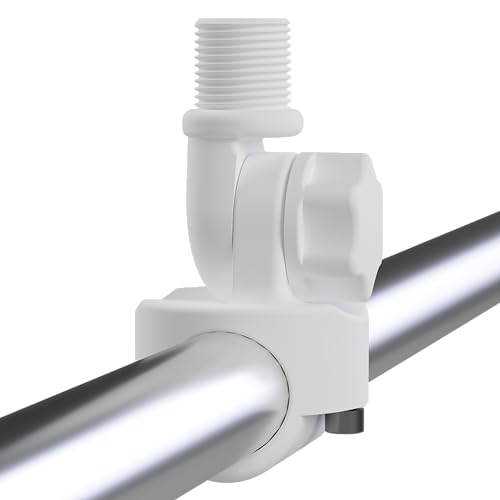 TravelConnector 2DRH - 2D Gelenk-Kipphalter mit Reling-Halterung (20-25mm) und 1 Zoll Uns Gewinde (14tpi), Kunststoff/Nylon, IP68 von TravelConnector