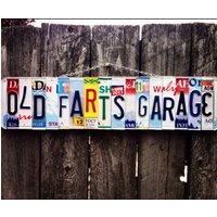 Alte Hasen Garage. Nummernschild Kunst. Opa. Papa. Geschenk. Handgefertigt. Forhim. Kfz-Kennzeichen. Garage-Zeichen. Reisen. Auto. Zimmer Dekor von TravelingSoulStudio