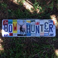Bogenjäger. Jäger. Elch. Idaho. Nebraska. Nummernschild Zeichen. Ihn. Männer. Männerhöhle. Hirsch. Cabochon Dekor von TravelingSoulStudio