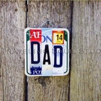 Papa Nummernschild Zeichen Kunst. Väter-Tags-Geschenk. Geschenke Für Papa. Zeichen. Geschenk-Ideen Geschenk Mann. Dad-Kennzeichen von TravelingSoulStudio