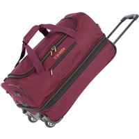 travelite Reisetasche "Basics, 55 cm", Duffle Bag Sporttasche mit Trolleyfunktion und Volumenerweiterung von Travelite