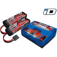 Traxxas Dual EZ Peak Plus Modellbau-Multifunktionsladegerät 100 V, 230V 8A Inkl. 2x LiPo Akkus von Traxxas