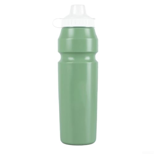 1000 ml auslaufsichere Wasserflasche zum Radfahren mit Konstruktion und praktischem Staubschutz (grün) von Trayneel