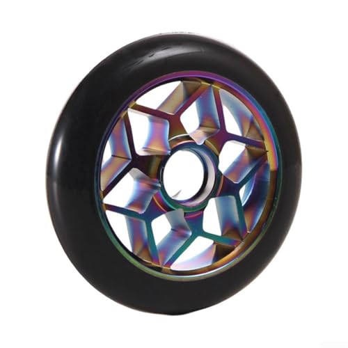 110 mm Pro Scooter-Räder mit Aluminiumnabe und hochelastischem Polyurethan, perfekt für Stunts (sieben Farben) von Trayneel