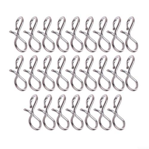25 Stück Fliegenfischverbinder für Schnellwechsel-Druckknöpfe, NoKnot Haken und Köder (S) von Trayneel