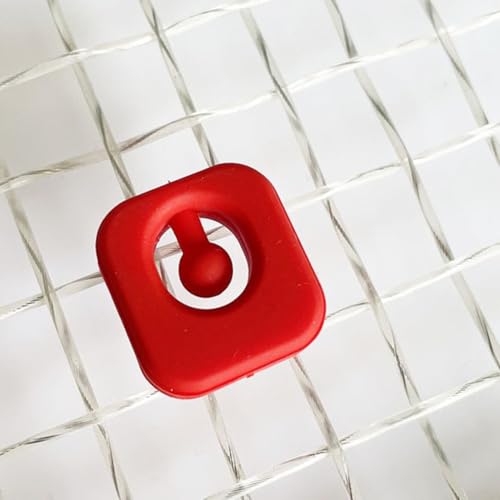 5 Stück Silikon-Dämpfer für Tennisschläger zur Vibrationsreduzierung und Stoßdämpfung (rot) von Trayneel