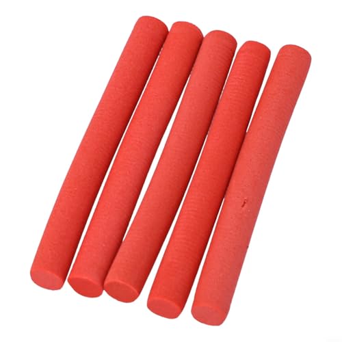 Anpassbare EVA-Schaumstoff-Angelpose 5 Stück Karpfenangeln Zubehör für Angler (8 mm rot) von Trayneel