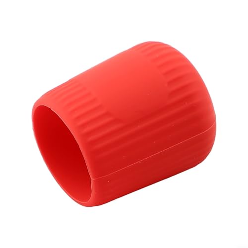 Atmungsaktive Silikon-Angelrutenkappe, leichtes und elastisches Design für einfache Handhabung (M Rot) von Trayneel