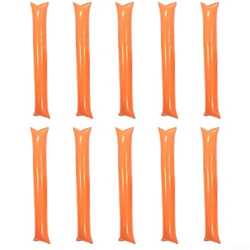 Aufregende aufblasbare Jubelstäbe, 10 Stück, perfekte Ergänzung für jede Veranstaltung oder Party (orange) von Trayneel