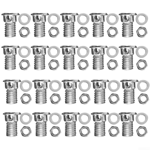 C-Typ-Bremssystem-Wartungs-Set mit 20 zuverlässigen Schrauben aus Stahlmaterialien für beste Passform (20 Stück rund) von Trayneel