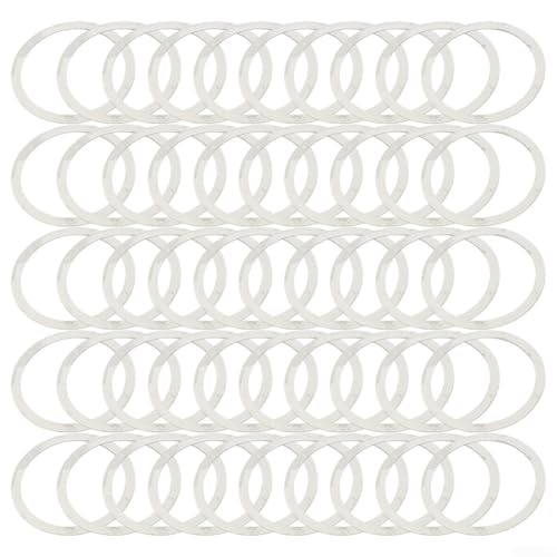 Fahrrad-Headset-Unterlegscheiben, 50 Stück, Edelstahl für effektive Anpassungen beim Radfahren (28,6 mm) von Trayneel