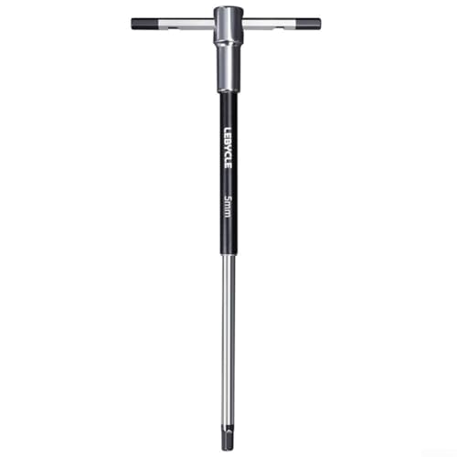Fahrrad-Reparaturwerkzeug, T-Griff, Sechskantschlüssel-Set, 9 metrische Größen, 2 mm bis 10 mm, mit T25 Gleit-3-Wege-Design für verbesserte Hebelwirkung (5 mm) von Trayneel