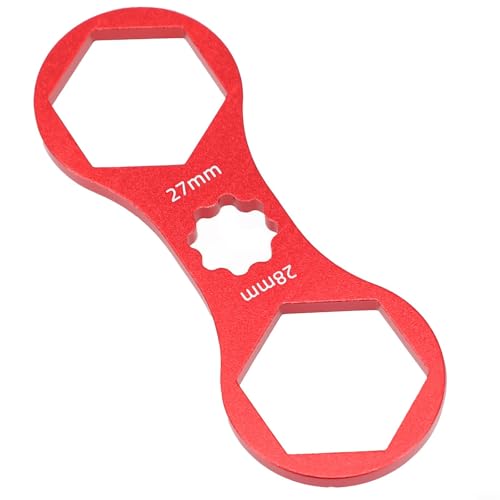 Fahrradwartung einfach gemacht mit dem Vordergabelkappenschlüssel (B) von Trayneel