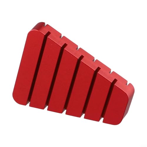 Federklappblock für verbesserte Präzision beim Fliegenbinden, Angeltechniken (rot) von Trayneel